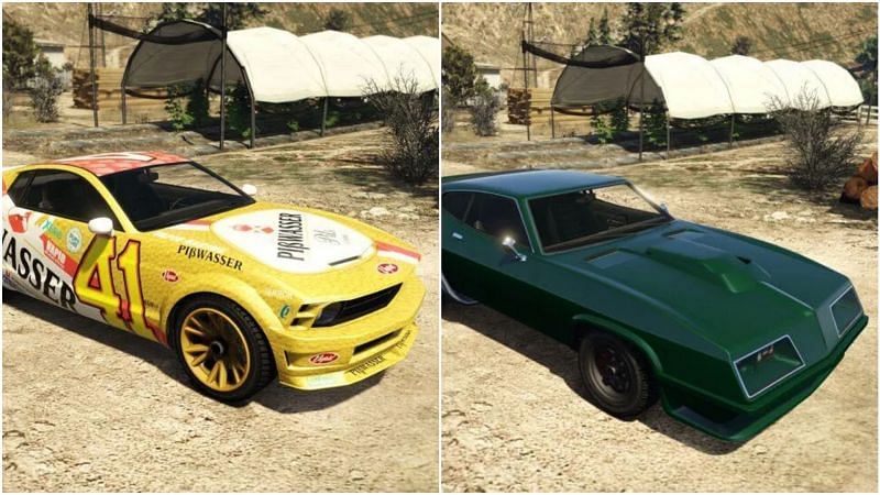 The fastest muscle cars in GTA Online (Image via GTA Base)