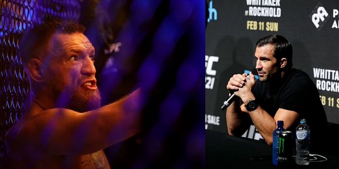 "He's a promoting genius" - Luke Rockhold gives his thoughts on Conor McGregor threatening Dustin Poirier after UFC 264 leg break