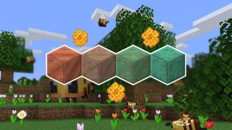 Mojang has provided players with a means to protect copper blocks in Minecraft by using wax from bees (Image via Mojang)