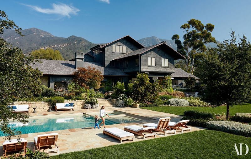 Braun&#039;s California mansion. (Image via Architectural Digest)