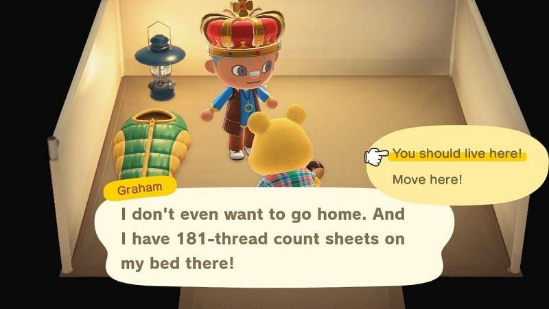 Villager being invited to stay. Image via Reddit