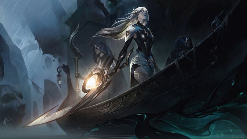 Diana dropping her weapon that is forged by the stars for a mortal blade is very awkward to see (Image via League of Legends)