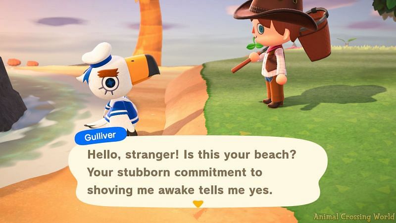 Gulliver is one of the most ill-mannered villagers in Animal Crossing: New Horizons (Image via Animal Crossing World)