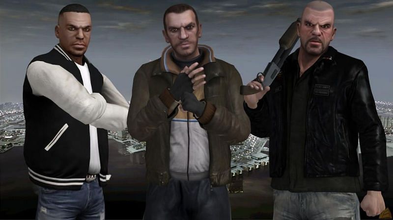 The unholy trifecta of GTA 4 and its DLC episodes (Image via Omegadoa, DeviantArt)