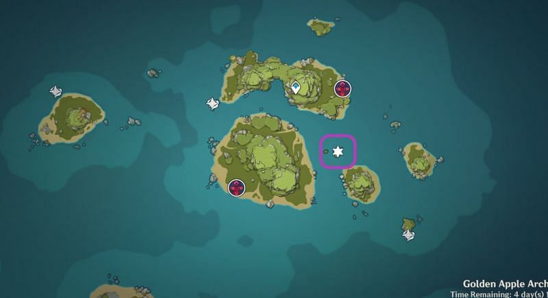 Location of the locked Luxurious Chest in Genshin Impact
