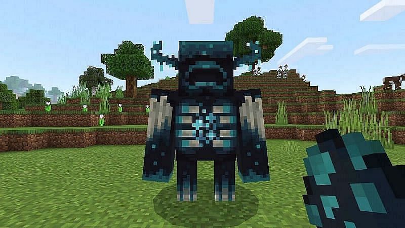 The Warden in-game (Image via Minecraft)