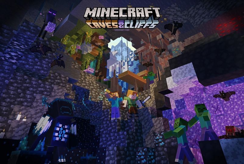 Unofficial Minecraft Caves and Cliffs poster made by u/Persnickety_Playz (Image via u/Persnickety_Playz on Reddit)