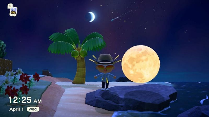 Evento del día de avistamiento de la luna en Animal Crossing: New Horizons (Imagen a través de Reddit)