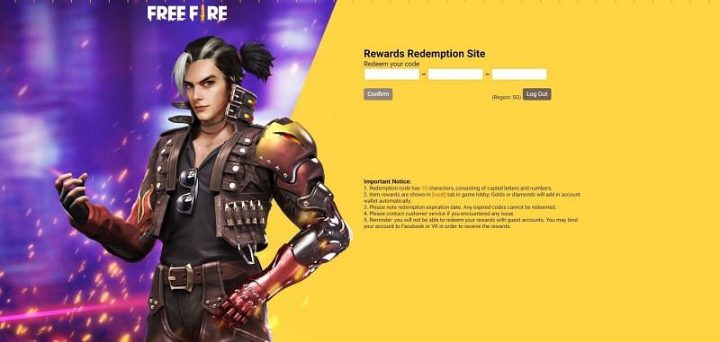 Manually enter the redeem code and then click on the &ldquo;Confirm&rdquo; option (Image via Free Fire)