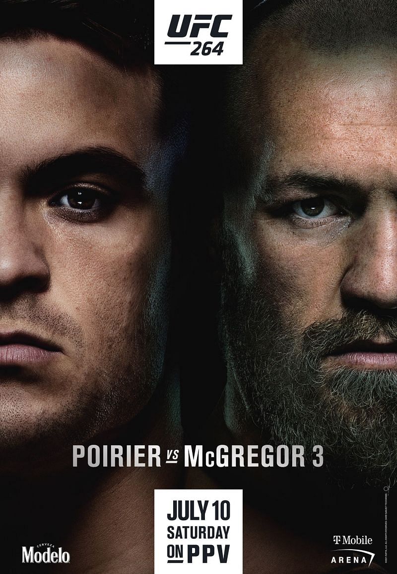 Official poster for UFC 264: McGregor vs. Poirier 3 [Image Courtesy: UFC]