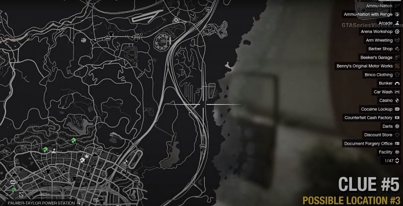 Location for clue 5 Possibility 3 (Image via Youtube @GTA Series Videos)