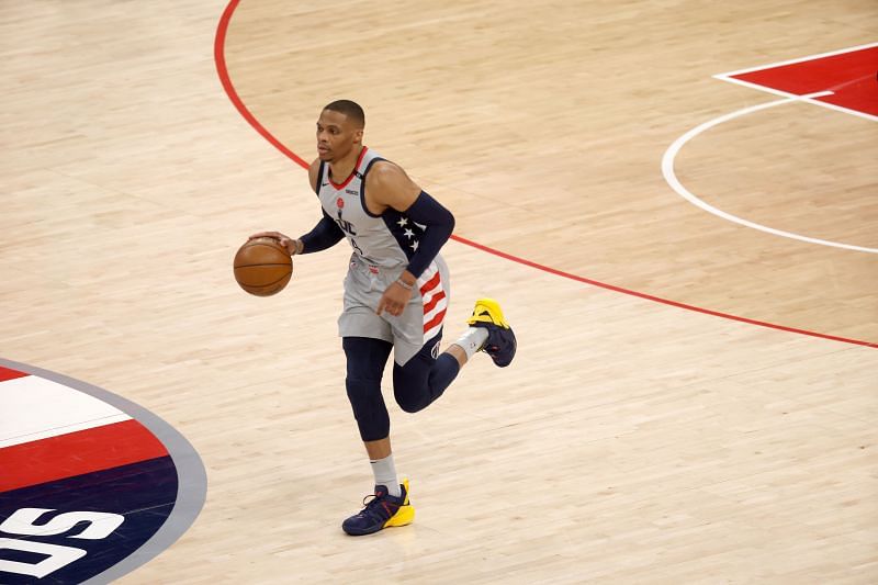 Russell Westbrook #4 of the Washington Wizards
