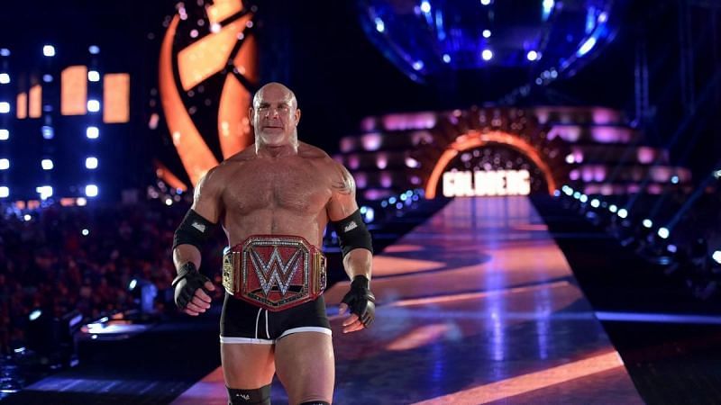 Goldberg making his entrance at WrestleMania 33 in Orlando