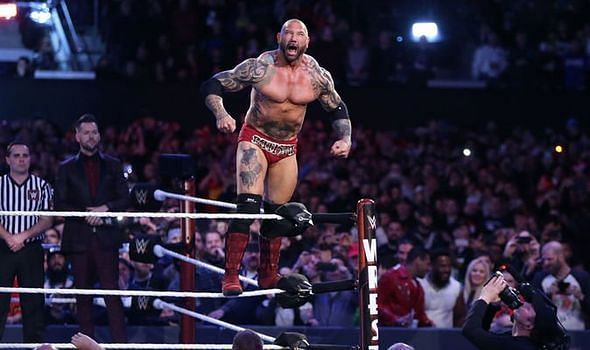 Batista at WrestleMania 35 in his farewell match