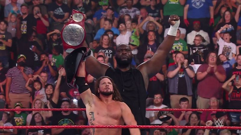 AJ Styles and Omos have been WWE RAW Tag Team Champions since WrestleMania 37
