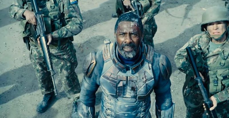 Idris Elba portrays Bloodsport (Image via Warner Bros.)