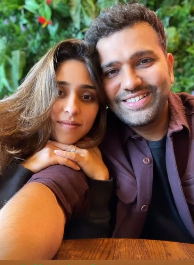 Rohit Sharma has a morning coffee date with his wife