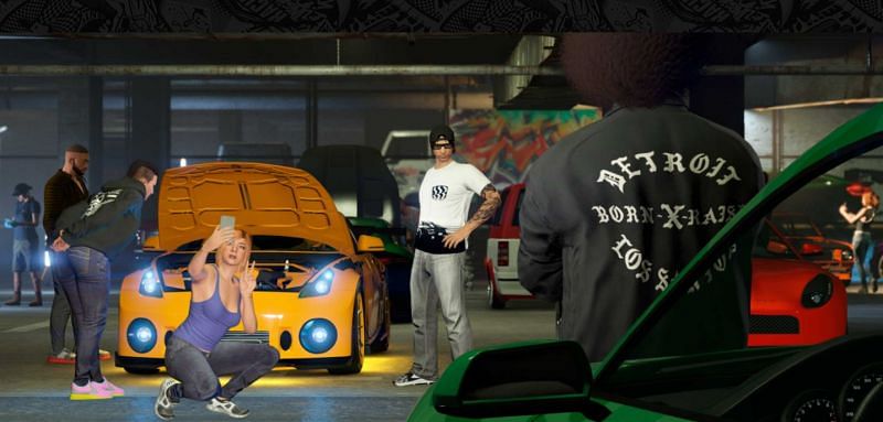 The LS Car Meet is going to be an interesting place to be (Image via Rockstar Games)