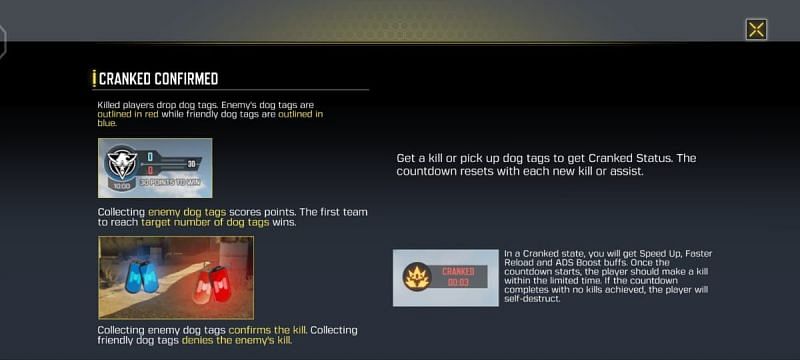 Cranked Confirmed: Gameplay and rules (Image via COD Mobile)