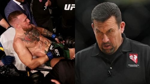 Conor McGregor (left), 'Big' John McCarthy (right)