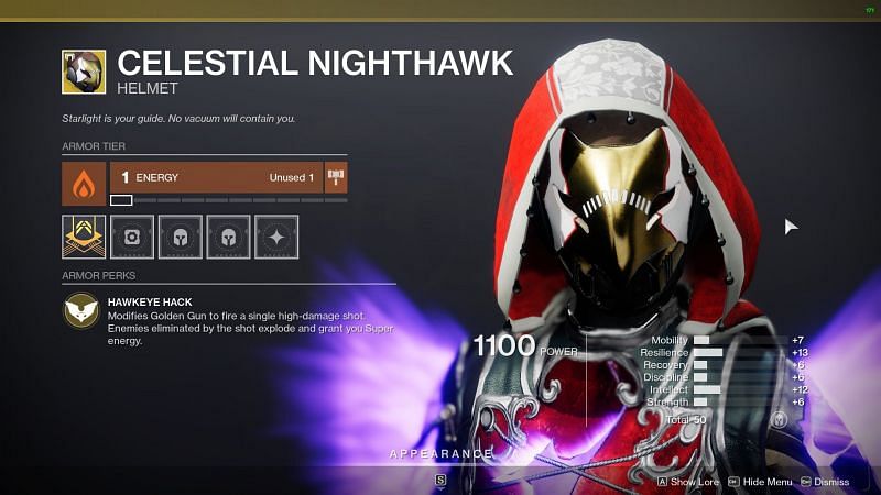Destiny 2&#039;s Celestial Nighthawk (Image via Bungie)