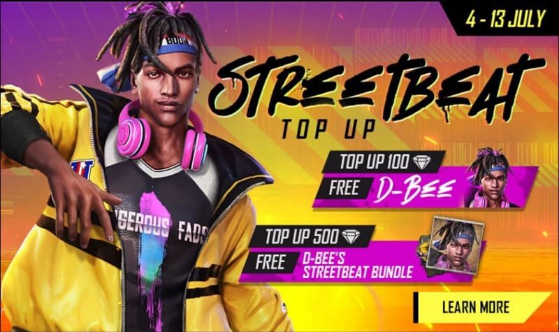 StreetBeat Top Up event (Image via Garena)