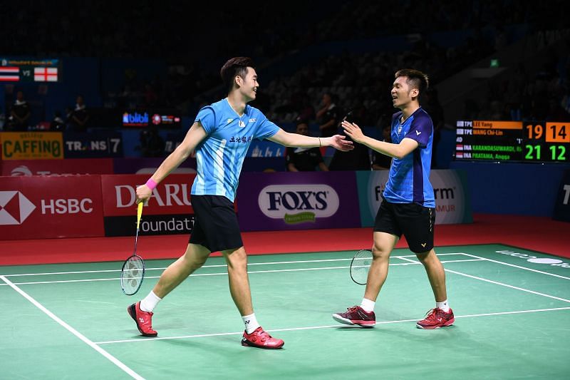 Wang Chi-Lin (L) &amp; Lee Yang will be the first team to face for Chirag Shetty and Satwiksairaj Rankireddy