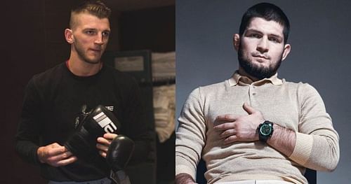 Dan Hooker (L) and Khabib Nurmagomedov (R) via Instagram