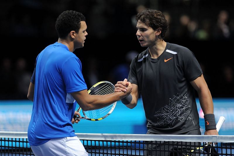 Jo-Wilfried Tsonga and Rafael Nadal