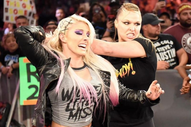 Alexa Bliss and Ronda Rousey squared off in the summer of 2018