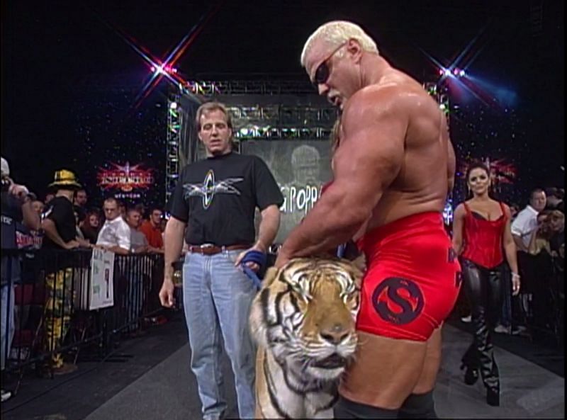 Scott Steiner and his tiger
