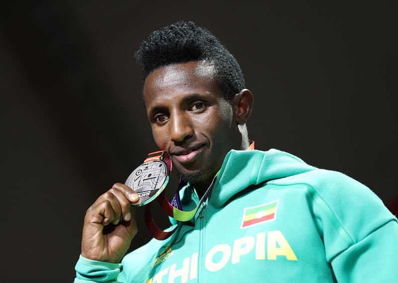 Selemon Barega at the 2019 World Athletics Championships in Doha