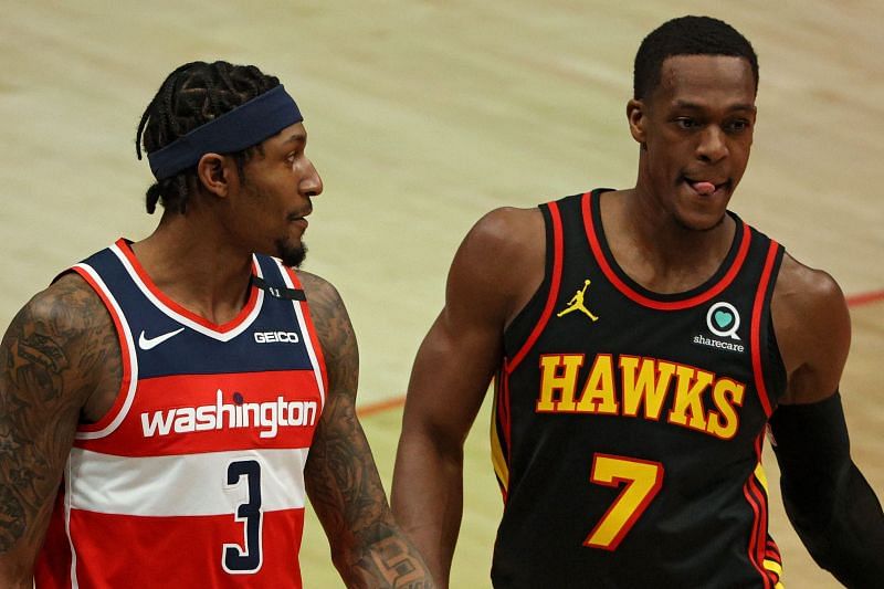 Bradley Beal (left) and Rajon Rondo (right).