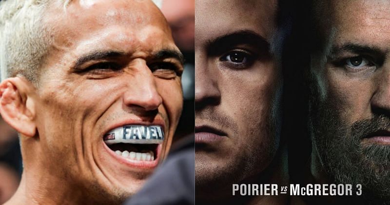 Charles Oliveira, Official poster for UFC 264: McGregor vs. Poirier 3 [Image Courtesy: UFC]