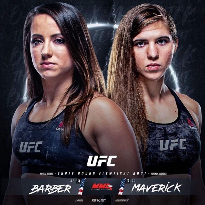 UFC Vegas 32: Maycee Barber vs. Miranda Maverick [Photo credit: @fearthemaverick_homt on IG]