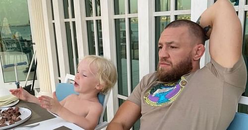 Conor McGregor with his son via Instagram