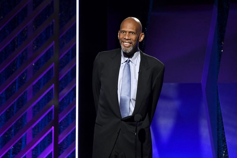 Kareem Abdul-Jabbar speaks onstage at the 18th Annual AARP The Magazine&#039;s Movies For Grownups Awards.