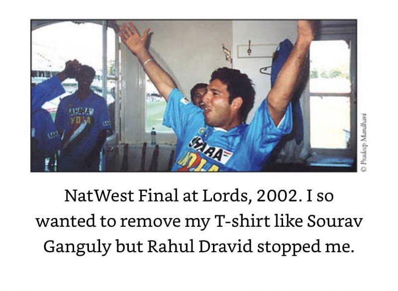 A screengrab from Yuvraj SIngh's book: 'The Test of My Life'