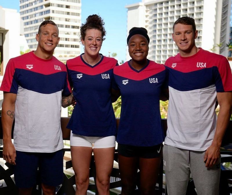 Captains of US Swimming Team for the Tokyo Olympics. (&copy;Twitter/USA Swimming)
