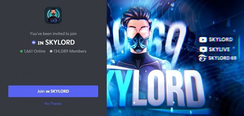 Skylord&#039;s server (Image via Discord)