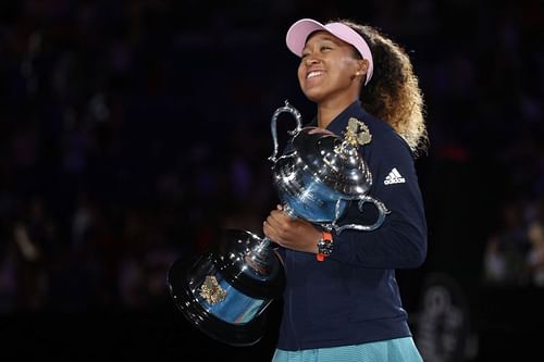 Naomi Osaka with her 2019 Australian Open title