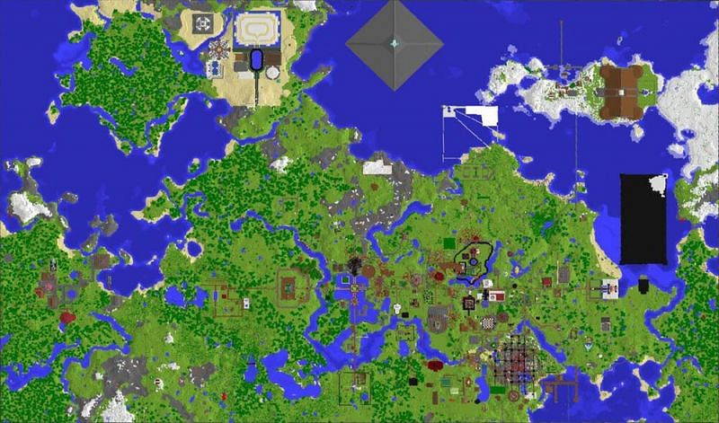A Map of the Dream SMP (via DreamTeam Wiki)