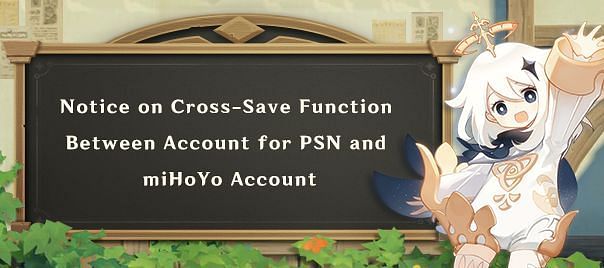 Cross-save funtion coming between PSN and miHoYo accounts