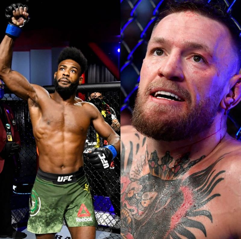 Aljamain Sterling (left) has given his take on the UFC 264 pay-per-view headlined by Conor McGregor (right)