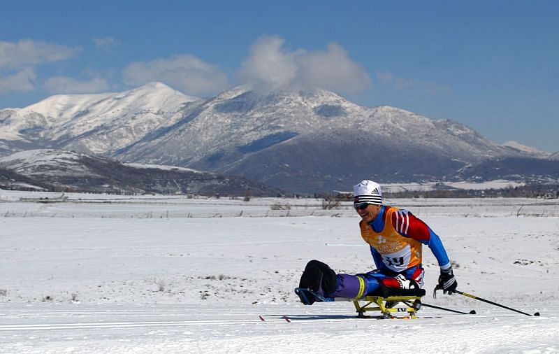 Ragnhild Myklebust of Norway at Paralympic Cross-Country