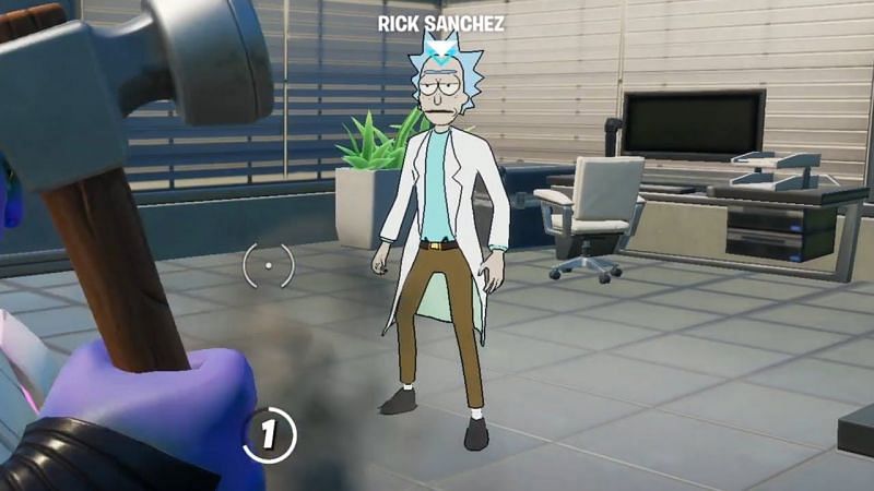 Rick Sanchez in Fortnite. Image via YouTube