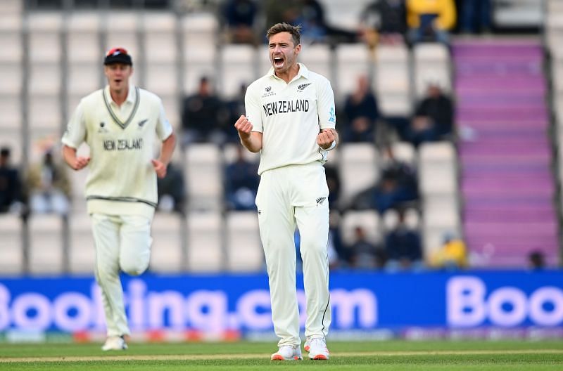 Tim Southee celebrating a wicket in the WTC Final