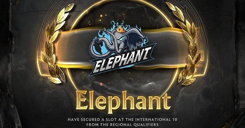 Elephant qualify as China&#039;s fifth Dota 2 team for TI10 (Image via Elephant Twitter)