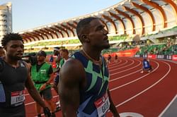 Why is Justin Gatlin not a part of the USA team at the Tokyo Olympics 2020?