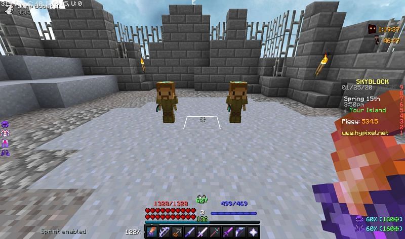 Some valuable clay minions on the Hypixel Skyblock Minecraft server (Image via Hypixel)